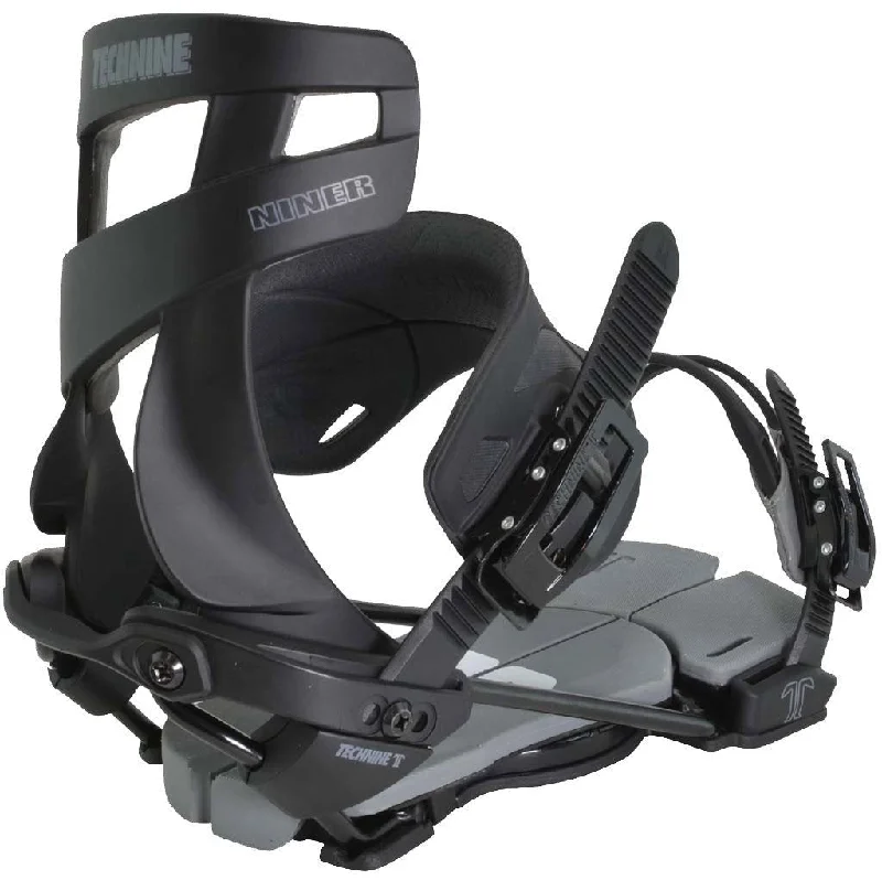 Technine Niner Snowboard Bindings Mens Medium (US 6-8) Blackout Single Scrub New