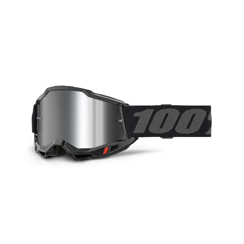 100% Accuri 2 Goggles Black / Mirror Silver Lens