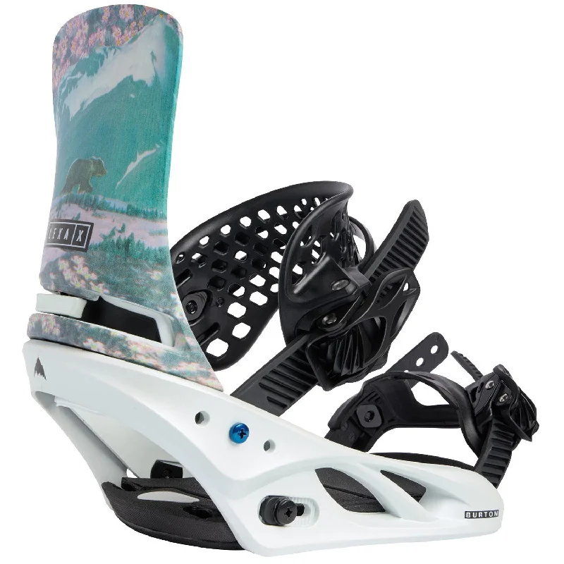 Burton Lexa X Womens Snowboard Bindings Light Blue / Collage