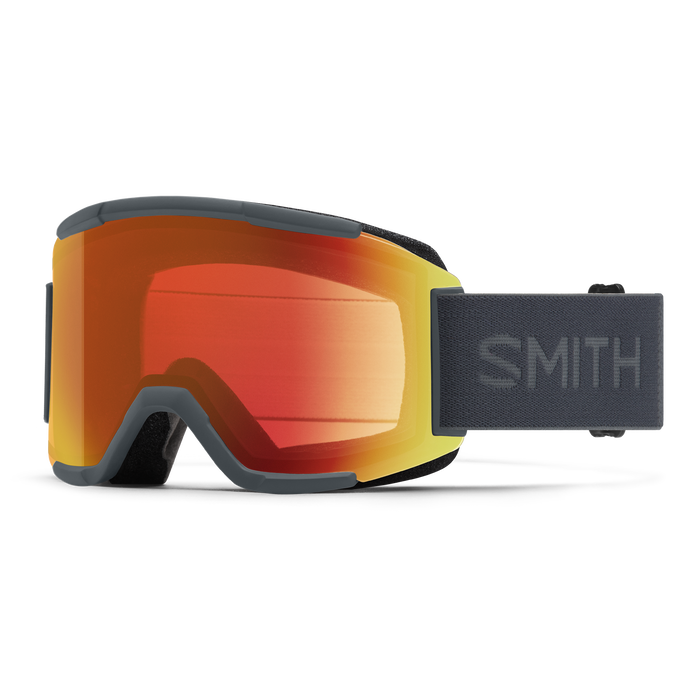 SMITH Squad Slate - ChromaPop Everyday Red Mirror Lens + Clear Snow Goggle