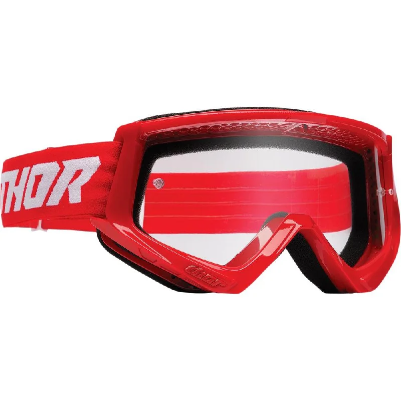 Thor Combat Racer Clear Lens Goggles Red / White