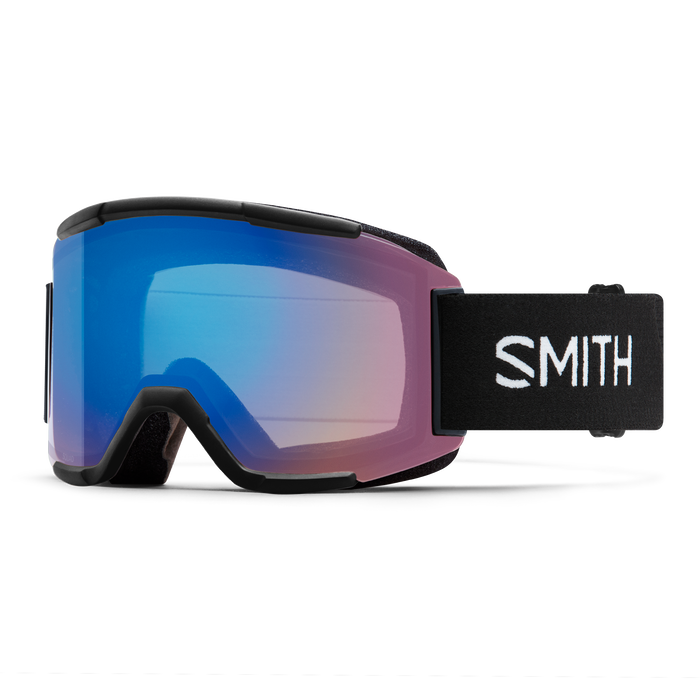 SMITH Squad Black - ChromaPop Storm Rose Flash + Yellow Snow Goggle