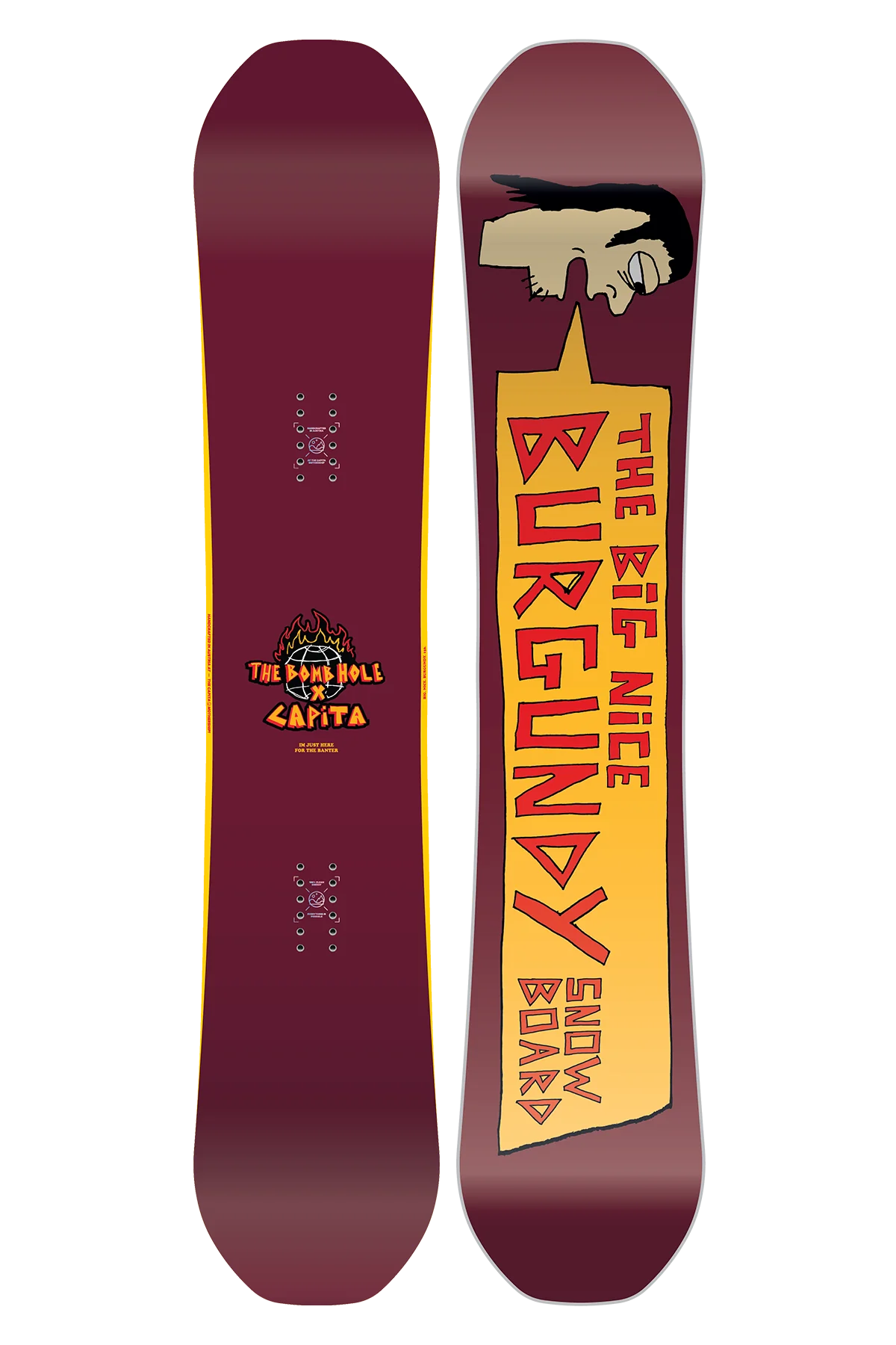 Capita x Bombhole Big Burgundy Snowboard